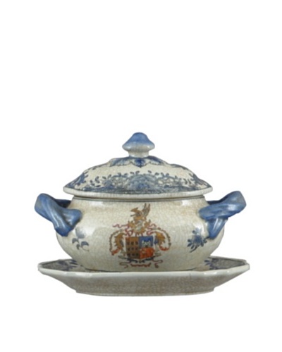 Oriental Danny Flower Tureen with Saucer