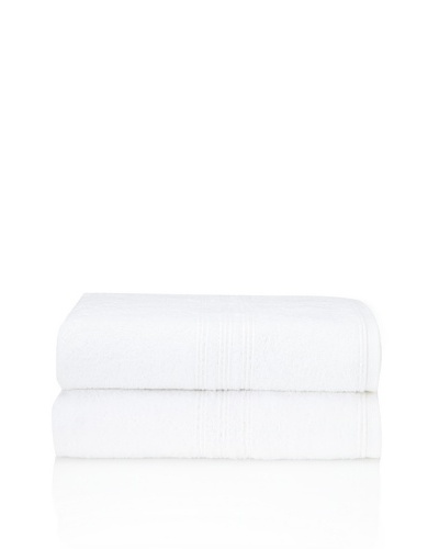 Chortex 2-Piece Imperial Bath Sheet Set, White