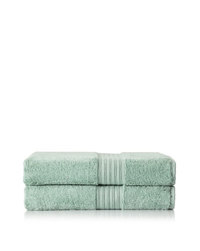 Chortex Set of 2 Indulgence Bath Sheets, Jade, 35 x 60