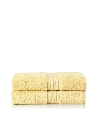 Chortex Set of 2 Indulgence Bath Sheets, Mustard, 35 x 60