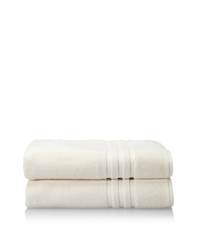 Chortex Irvington Bath Sheet Set, Cream, 35 x 68