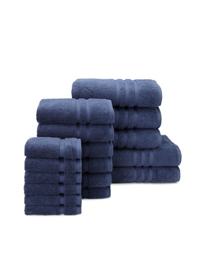 Chortex Irvington 17-Piece Towel Set, Navy