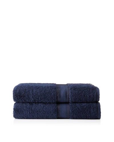 Chortex Rhapsody Royale Set of 2 Bath Sheets, Navy, 35 x 60