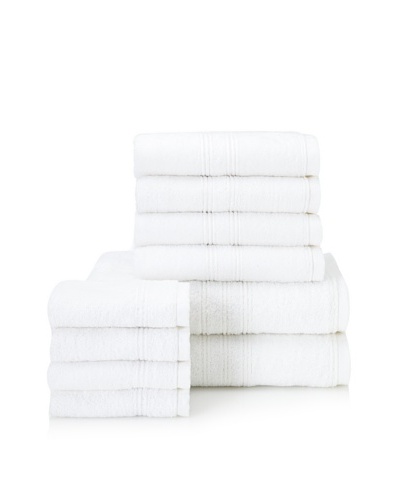 Chortex 10-Piece Imperial Bath Towel Set, WhiteAs You See