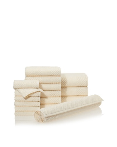 Chortex Honeycomb 16-Piece Bath Towel Set [Almond]