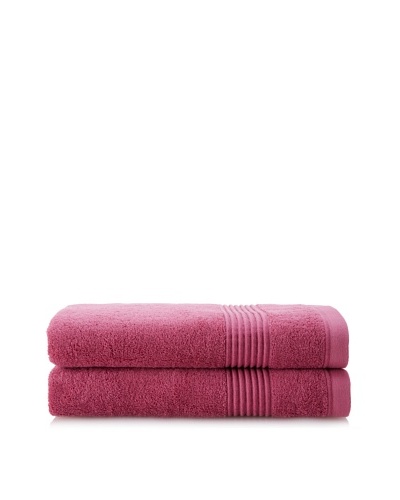 Chortex Ultimate Set of 2 Bath Sheets, Rose Wine