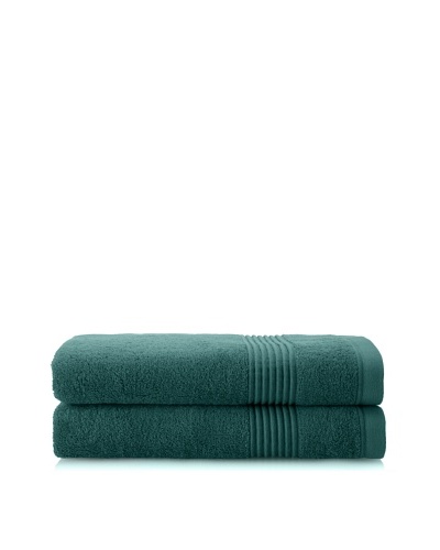 Chortex Ultimate Set of 2 Bath Sheets, Deep Green