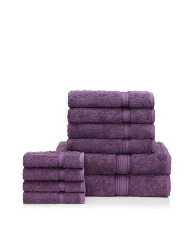 Chortex Rhapsody Royale 10-Piece Bath Towel Set, Violet