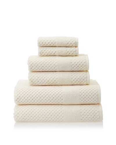 Chortex Honeycomb 6-Piece Bath Towel Set [Almond]