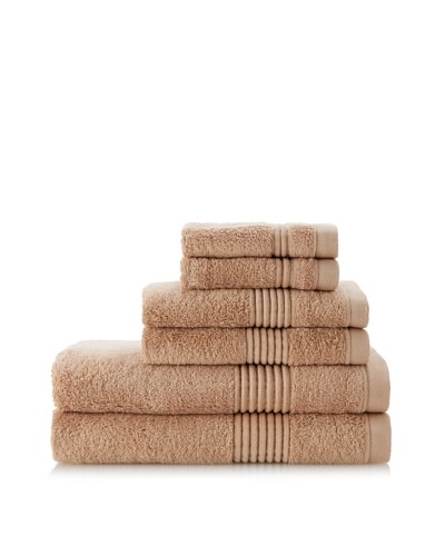 Chortex Ultimate 6-Piece Towel Set, Cappuccino