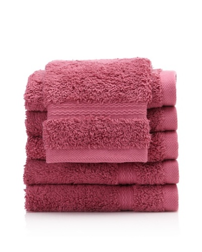 Royal Ascot by Chortex Set of 6 Wash Cloths, Magenta