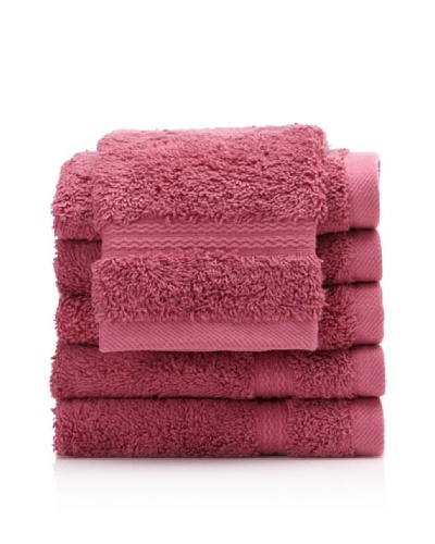 Royal Ascot by Chortex Set of 6 Wash Cloths, Magenta