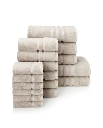 Chortex Irvington 17-Piece Towel Set, Flax