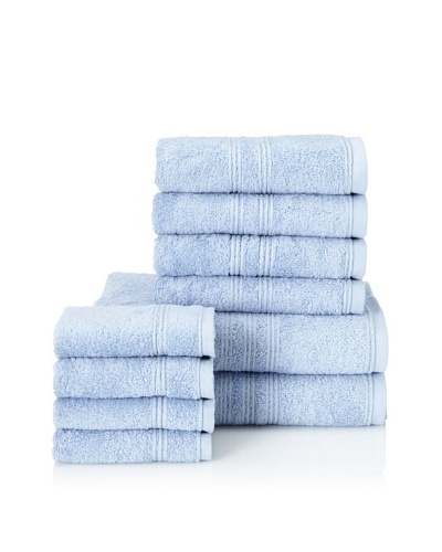 Chortex 10-Piece Imperial Bath Towel Set, BluebellAs You See