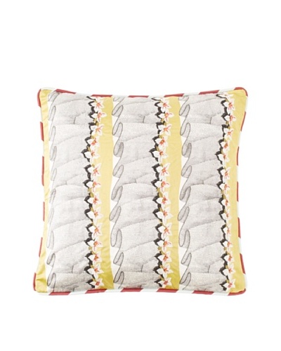 Christian Lacroix French Frou Frou Cushion, Limoncello, 16×16