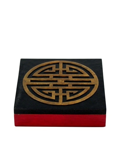 Ciel Hand-carved Soapstone Double Happiness Box