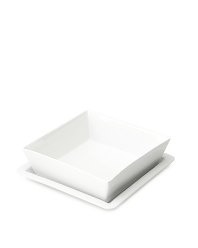 Cilio Premium Square Serving Bowl & Plate Set