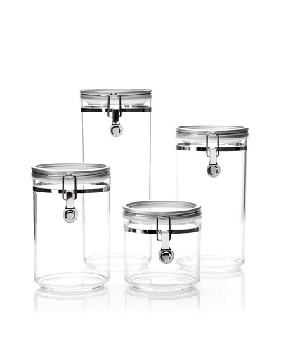 Cilio Premium Set of 4 Acrylic Storage Containers