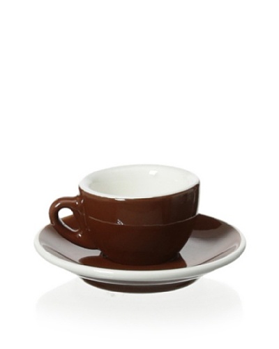 Cilio Premium Roma 1.7-Oz. Espresso Cup & Saucer, Brown