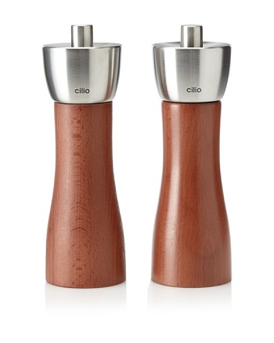 Cilio Premium “Milano” Salt & Pepper Set, Cherry