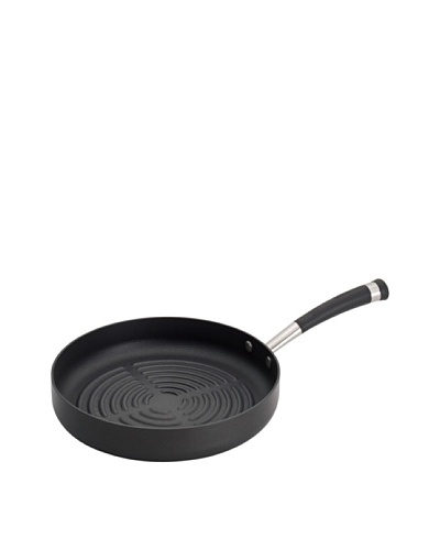 Circulon Contempo Hard-Anodized Non-Stick Deep Round Grill Pan, Black, 11.25″