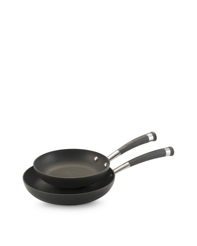 Circulon Contempo Hard-Anodized Non-Stick Open Skillet Twin Pack, Black