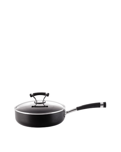 Circulon Contempo Hard-Anodized Non-Stick Covered Sauté Pan, Black, 3-Qt.