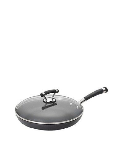 Circulon Contempo Hard-Anodized Non-Stick Covered Skillet, Black, 12