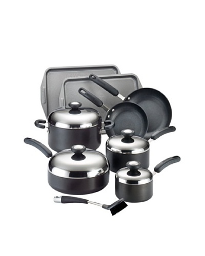 Circulon Total Hard Anodized Nonstick 13-Piece Cookware Set, Dark Grey