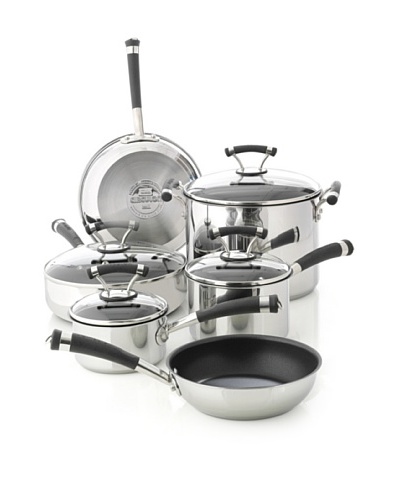 Circulon Contempo Stainless Steel Nonstick 10-Piece Cookware Set [Stainless Steel]