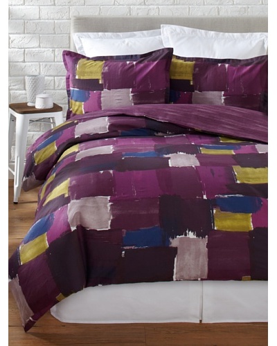 City Scene Color Block Duvet Set