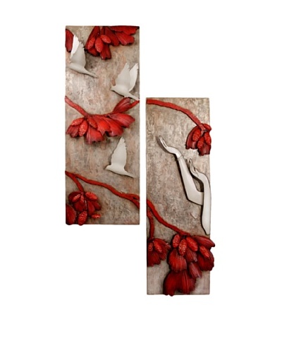 C’Jere Set of 2 “Release” 3- Dimensional Wall Sculptures