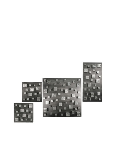 C’Jere by Artisan House 4-Piece “Building Blocks” Welded Steel Wall Installation