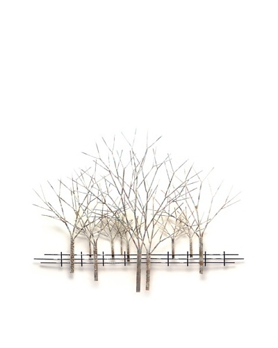 C’Jere by Artisan House “Winter Orchard” Hand-Painted Steel Wall Sculpture