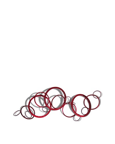 C'Jere by Artisan House Contingent Hand-tinted Steel Wall Sculpture, Red