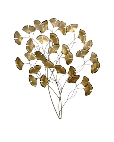 C’Jere by Artisan House “Gingko Tree Standard” Stainless Steel Wall Sculpture