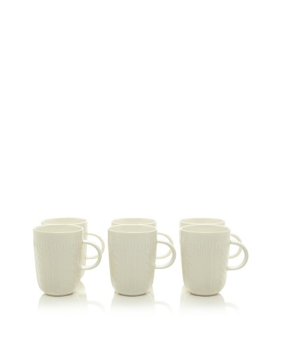 Classic Coffee & Tea Set of 6 Sweater Collection 14-Oz. Mugs