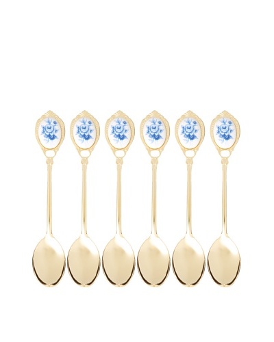Classic Coffee & Tea Set of 6 Gold-Plated Spoons-538/1539S