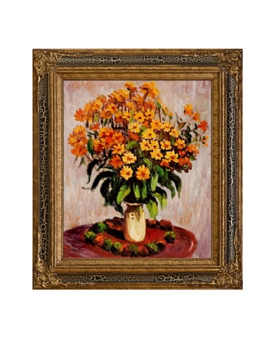 Claude Monet Vase of Chrysanthemums