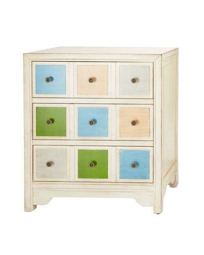 Coast to Coast Three-Drawer Cabinet, White