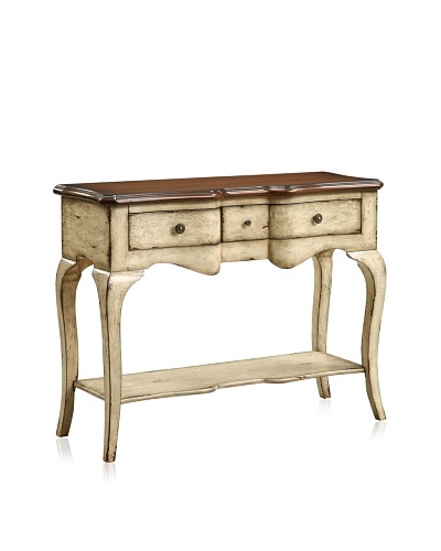 Coast to Coast 3-Drawer Console Table, Callands Cream Finish