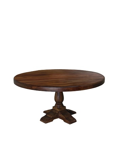 Coast To Coast Lindsey Round Dining Table, Brown