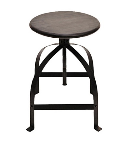 Coast To Coast Adjustable Barstool, Natural/Iron