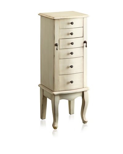 Coast to Coast Jewelry Armoire, Conickville Burnished Ivory