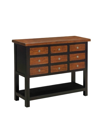 Coast To Coast Irving Accent Chest, Black/Brown