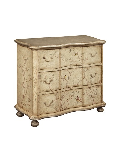 Coast to Coast Floral Bird Chest, Tan