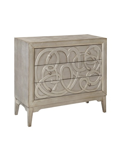 Coast To Coast Nixon 3-Drawer Chest, Silver