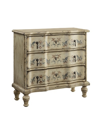 Coast to Coast Floral Scroll Chest, Tan