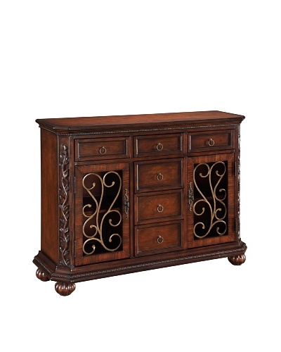 Coast To Coast Scroll Cabinet, Brown