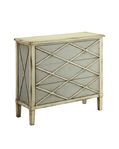 Coast to Coast Lattice 3-Drawer Chest, Tan